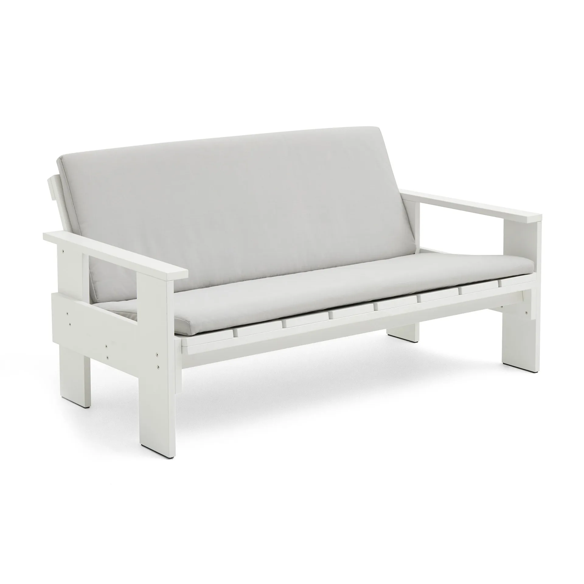 Crate Lounge Sofa Kiefernholz lackiert, White HAY