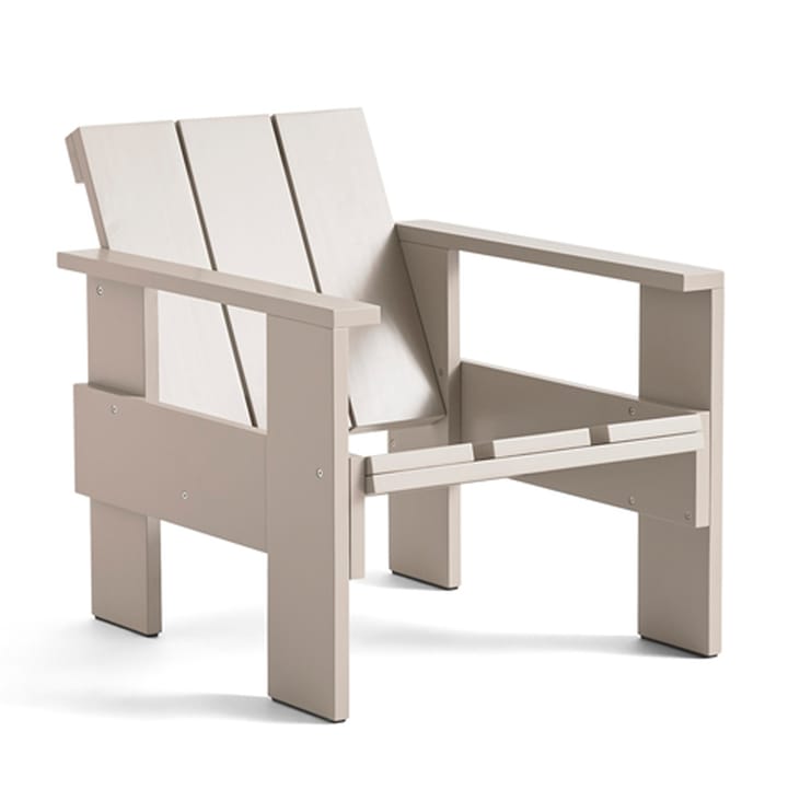 Crate Lounge-Stuhl Kiefernholz lackiert - London fog - HAY