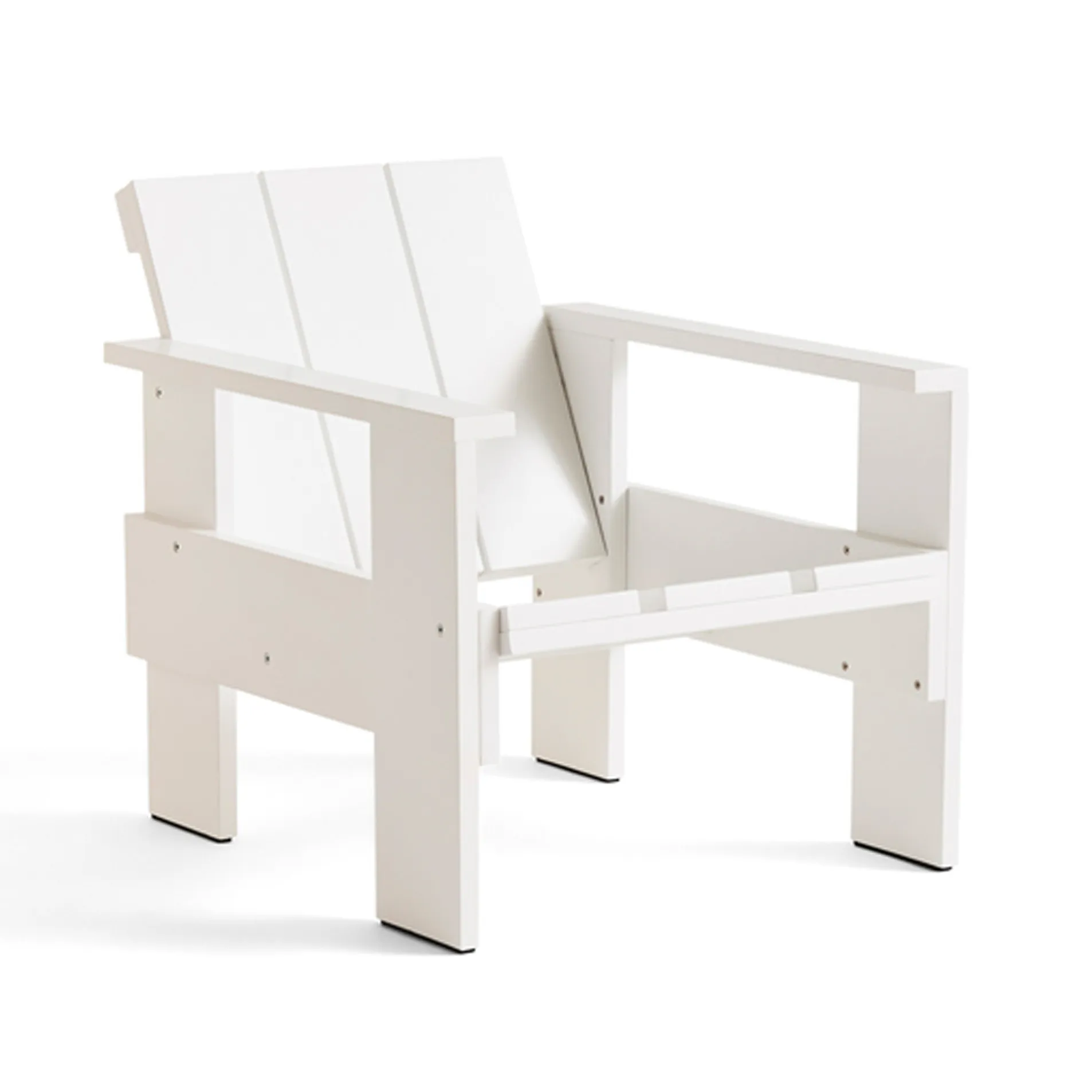 Crate Lounge-Stuhl Kiefernholz lackiert, White HAY