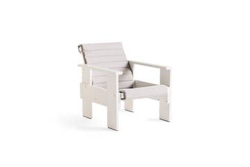 Crate Lounge-Stuhl Kiefernholz lackiert - White - HAY