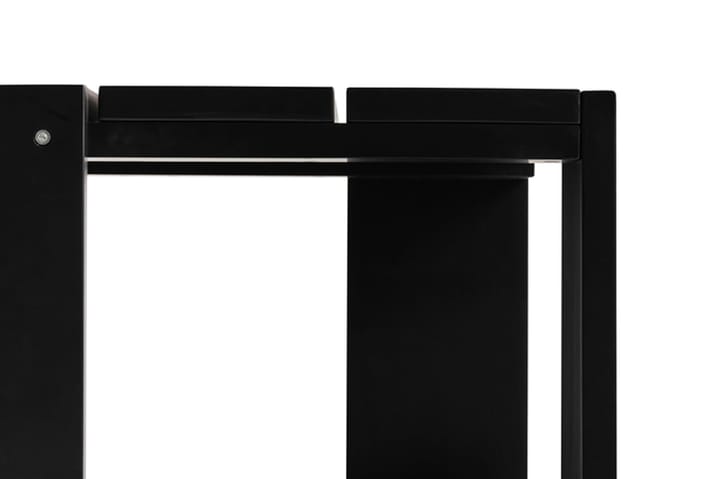 Crate Low Table Tisch 45x45x40 cm Kiefernholz lackiert - Black - HAY