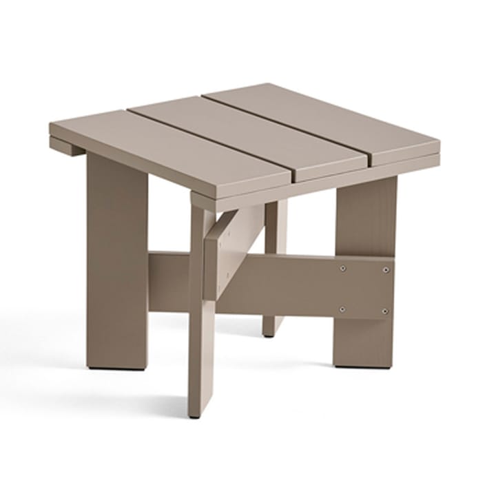 Crate Low Table Tisch 45x45x40 cm Kiefernholz lackiert - London fog - HAY