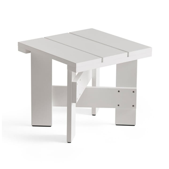Crate Low Table Tisch 45x45x40 cm Kiefernholz lackiert - White - HAY