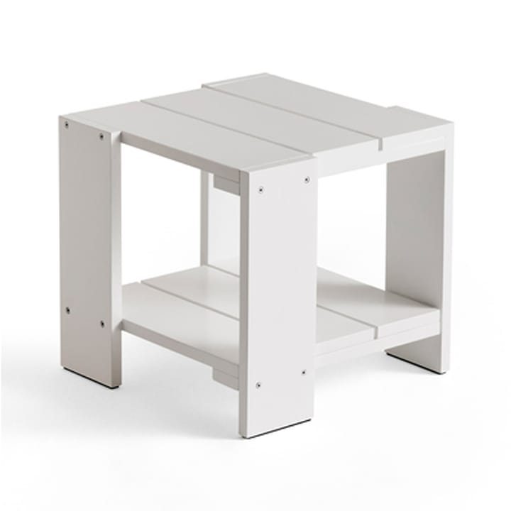 Crate Side Table Tisch 49,5x49,5x45 cm Kiefernholz lackiert - White - HAY