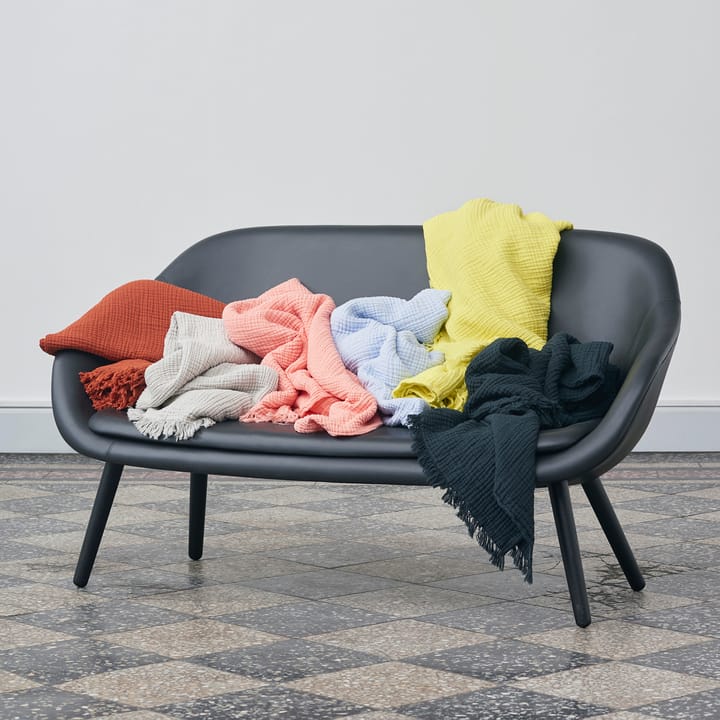 Crinkle Baumwolldecke 150 x 210cm, Grey HAY