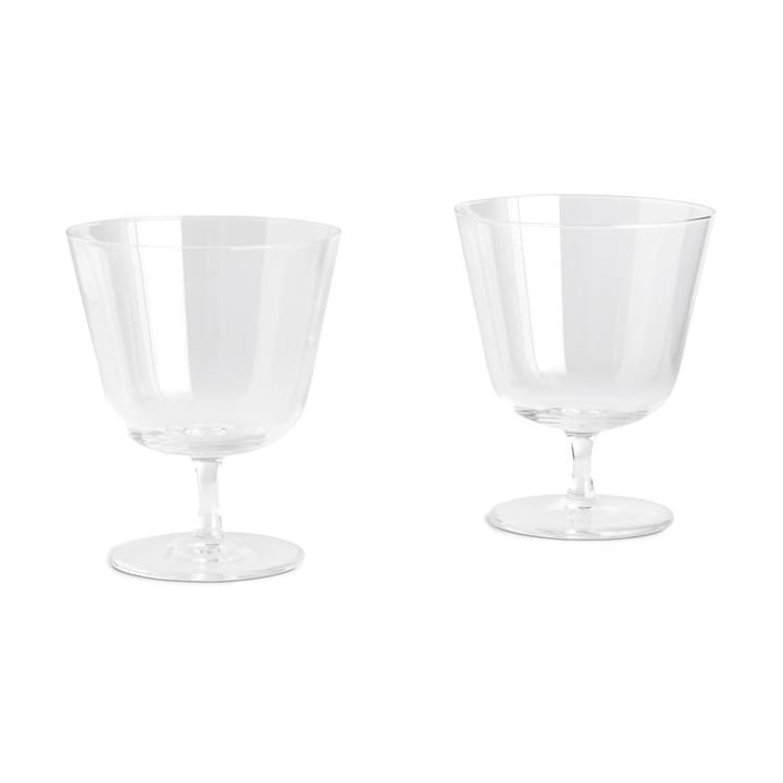 Curve Stem Trinkglas 2er-Pack - Clear - HAY