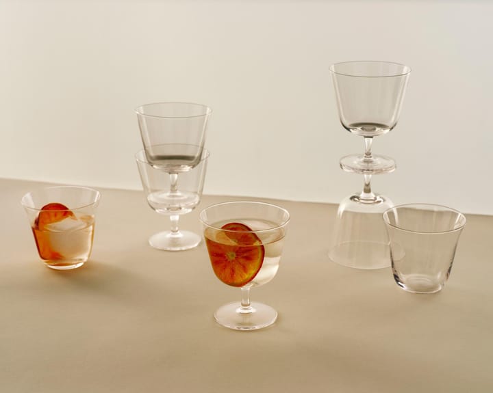 Curve Tumbler Trinkglas 2er-Pack, Clear HAY