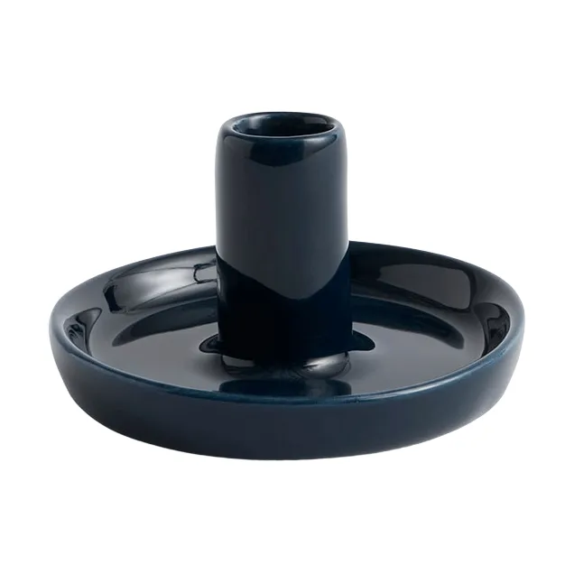 Disc Kerzenhalter - Midnight blue, Ø7x4 cm - HAY