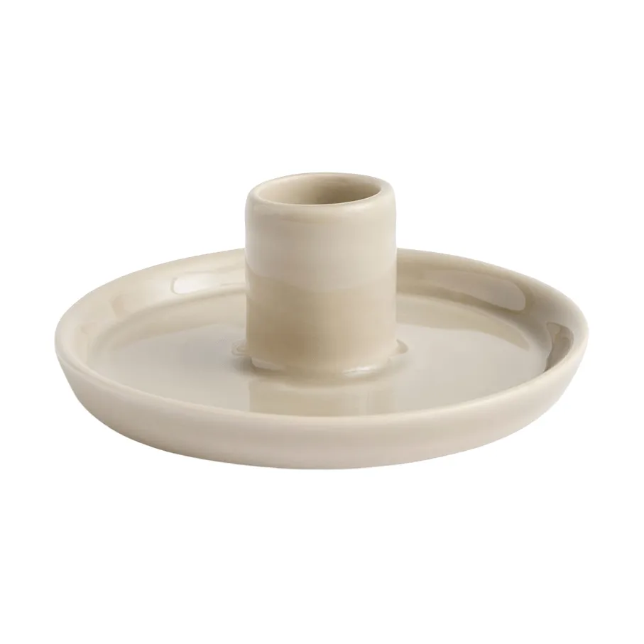 Disc Kerzenhalter, Warm grey, small, Ø10x4,8 cm HAY
