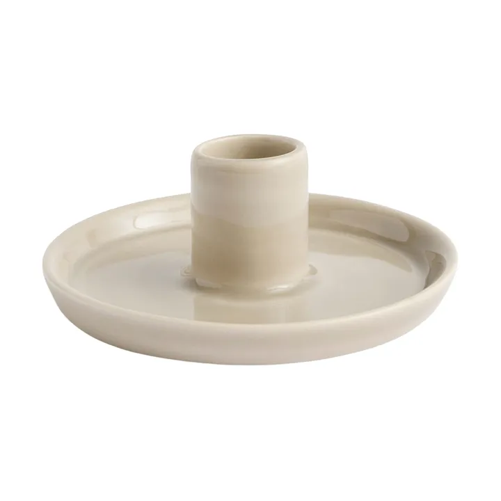 Disc Kerzenhalter - Warm grey, small, Ø10x4,8 cm - HAY