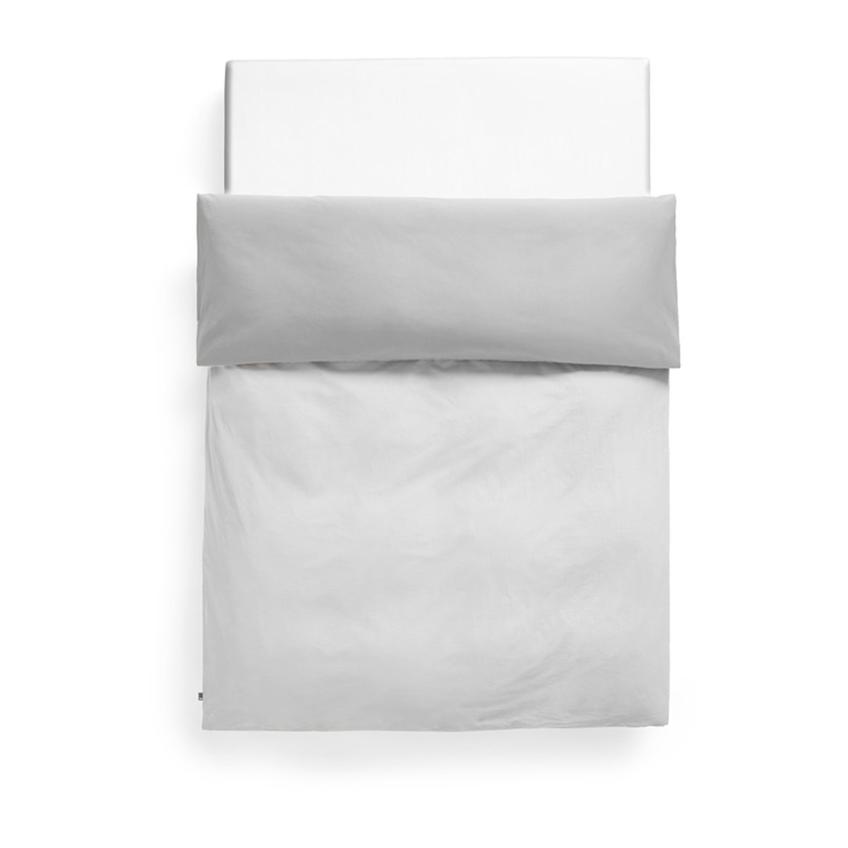 HAY Duo Bettbezug 220 x 220 cm Grau | Skandinavisches Design | Deckenbezüge | Grau