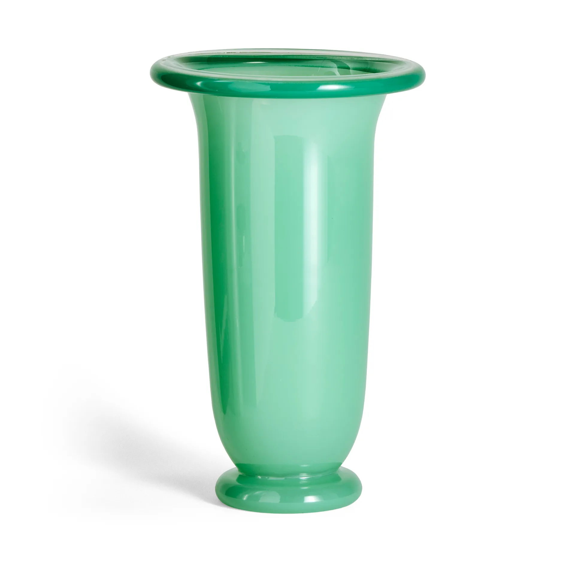 Empire Vase, Large Green-dark green rim HAY