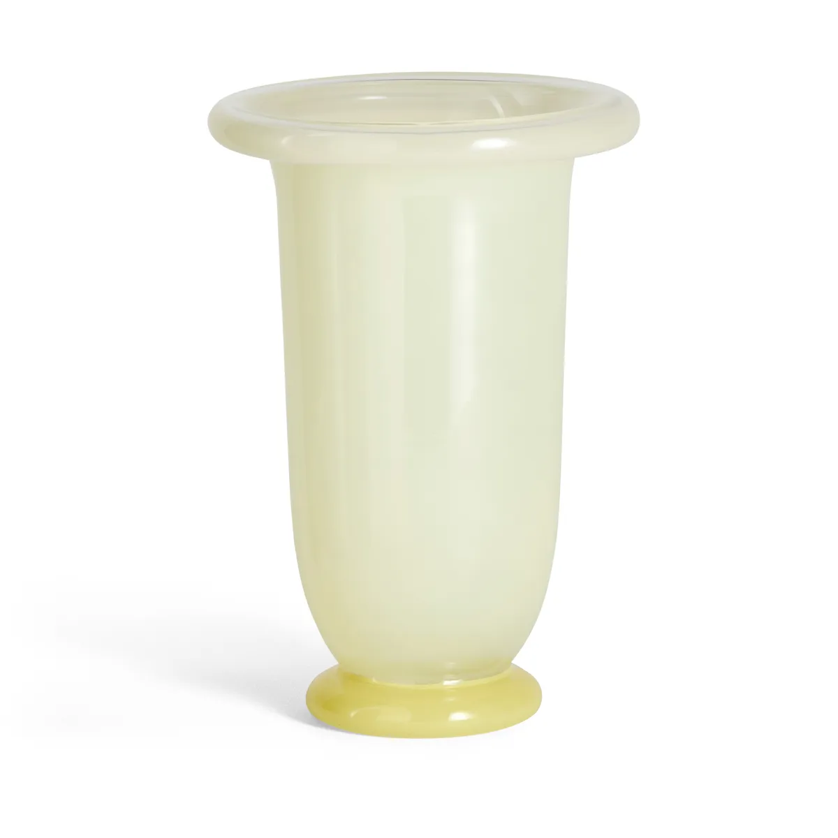 HAY Empire Vase Medium Lime yellow-dark lime