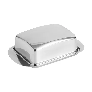 Essential Steel Butterdose - Edelstahl, 10×17 cm - HAY