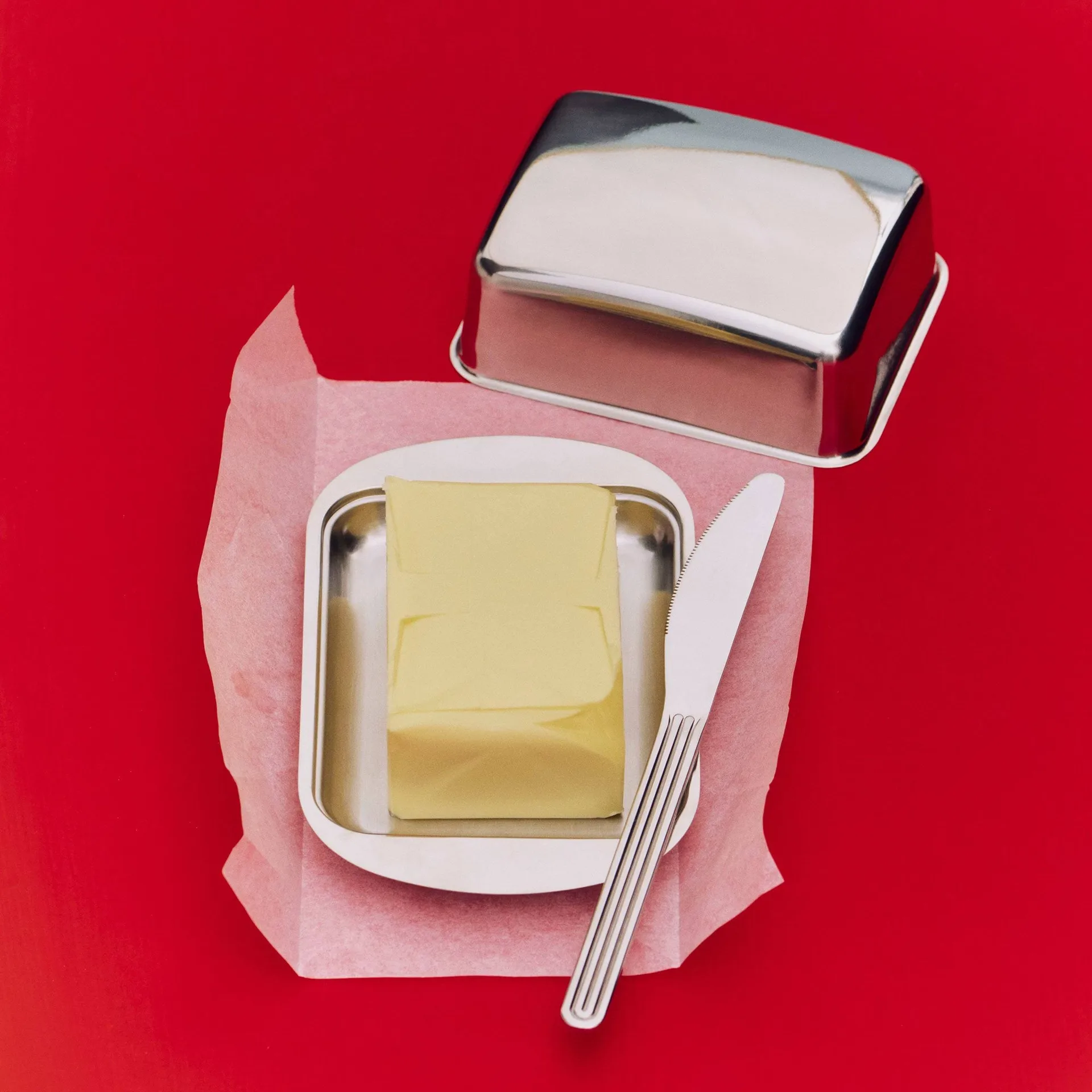 Essential Steel Butterdose, Edelstahl, 10×17 cm HAY