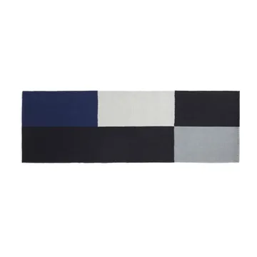Ethan Cook Flat Works Teppich 80 x 250cm - Black-blue - HAY