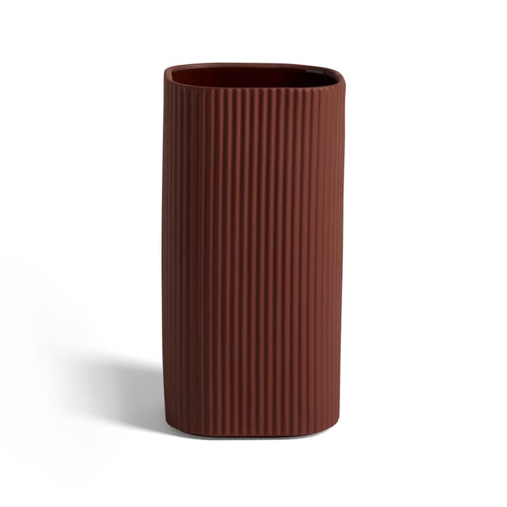 Facade Vase 22cm - Dark terracotta - HAY