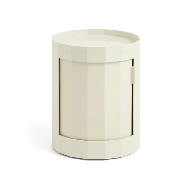 Facet Cabinet 100 Beistelltisch - Eggshell - HAY