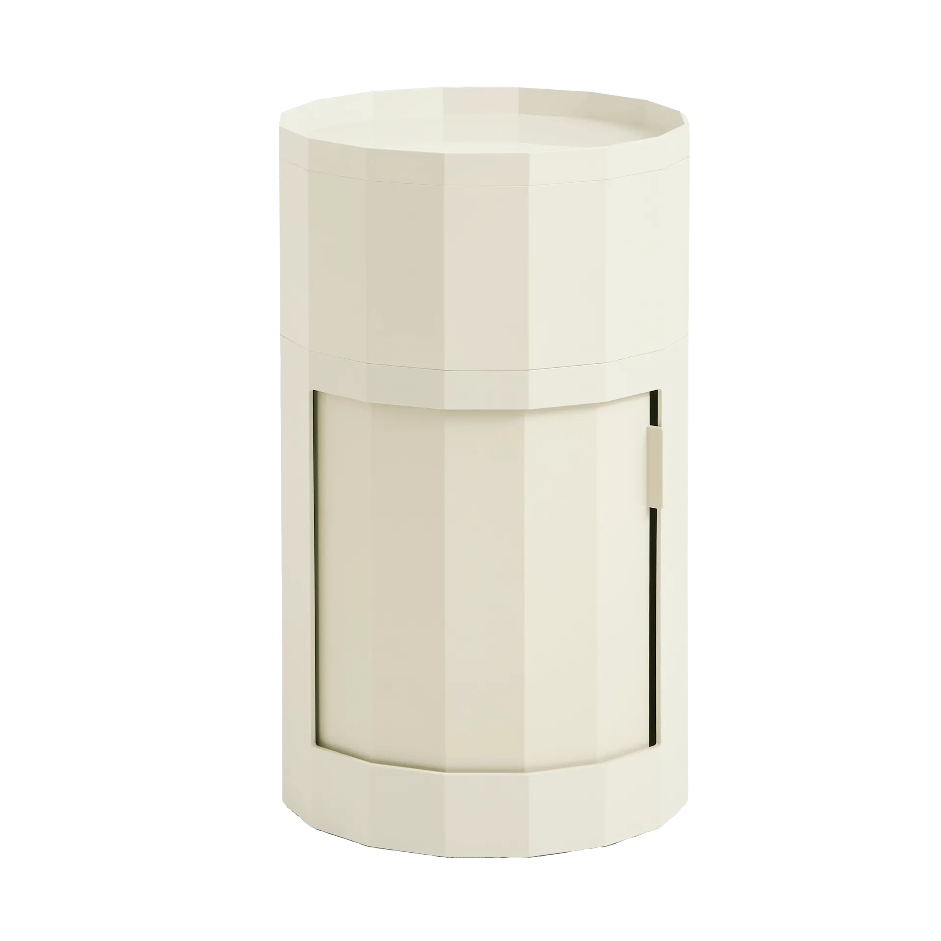 Facet Cabinet 101 Beistelltisch, Eggshell HAY