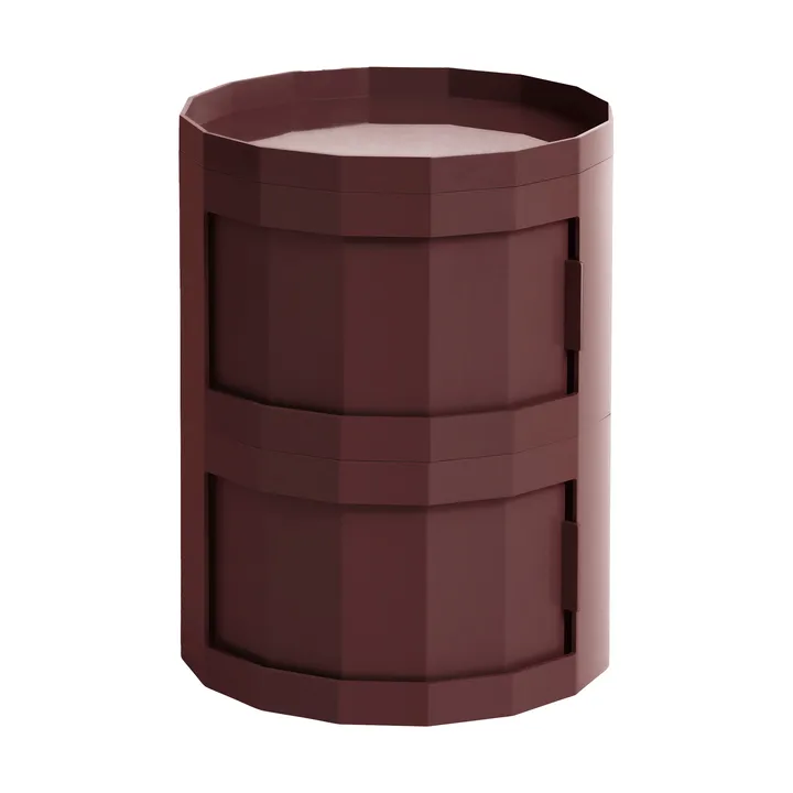 Facet Cabinet 20 Beistelltisch - Burgundy - HAY