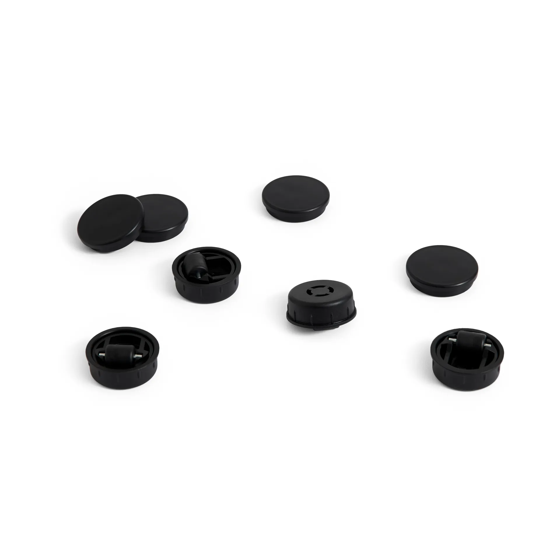 Facet Cabinet Füße und Räder 4er Pack, Black HAY
