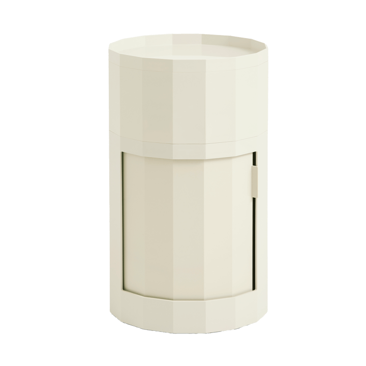Facet Cabinet high Beistelltisch 66 cm - Eggshell - HAY