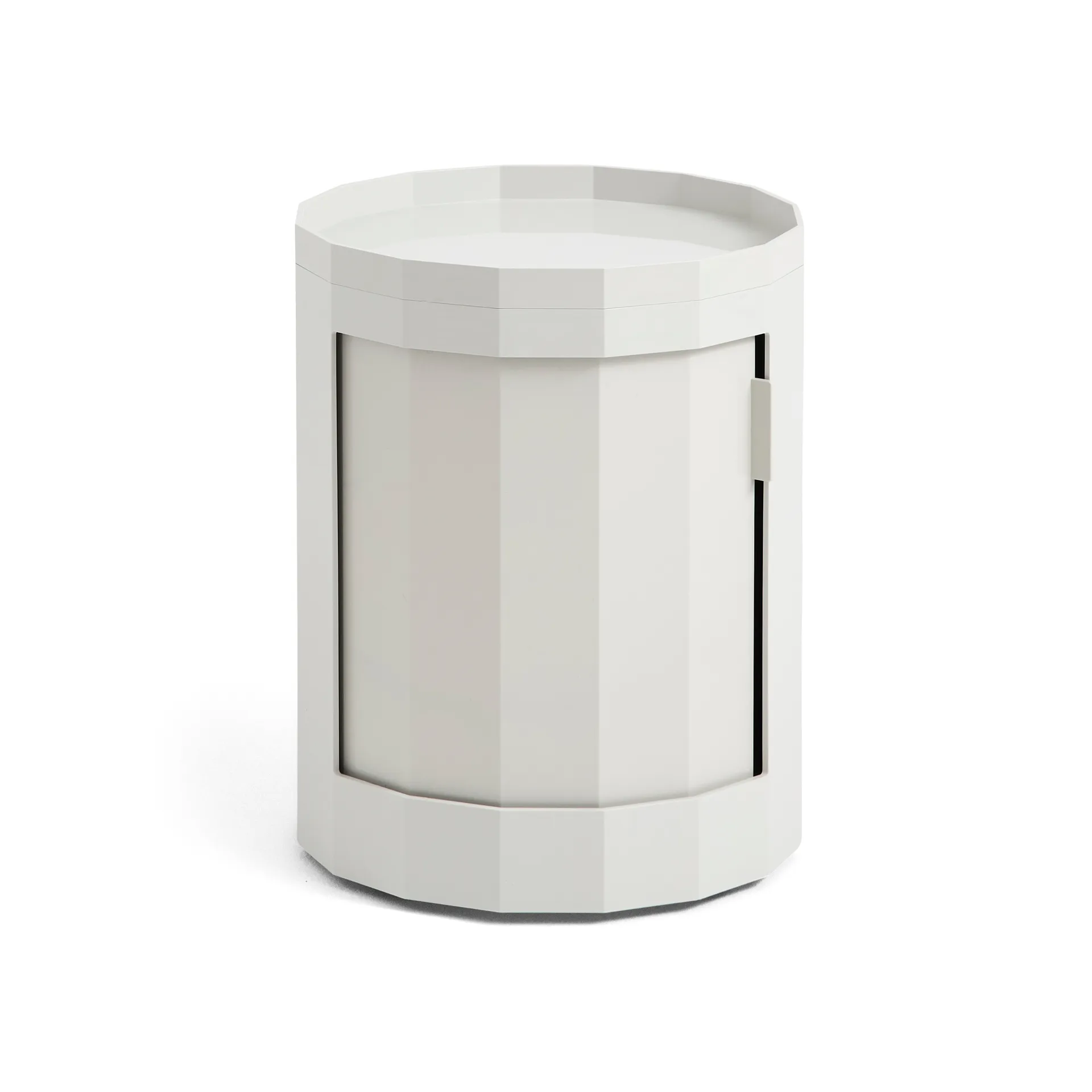 Facet Cabinet low Beistelltisch Füße/Räder 49 cm, Misty grey HAY