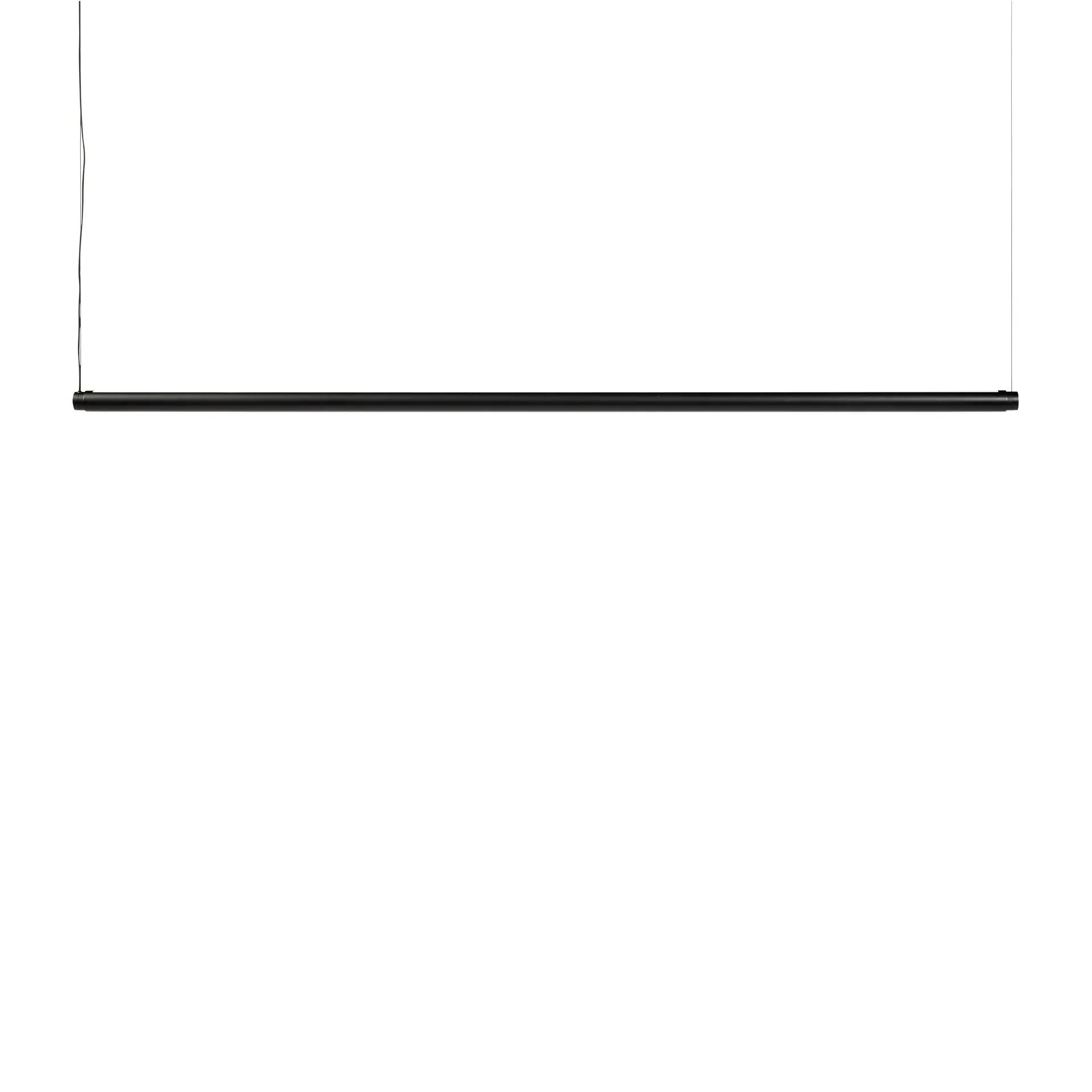 Factor Linear Suspension Pendelleuchte 1500 Diffused, Clear anodised Aluminium HAY