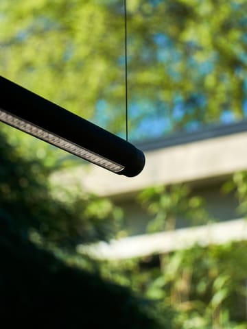 Factor Linear Suspension Pendelleuchte 1500 Diffused - Soft black - HAY