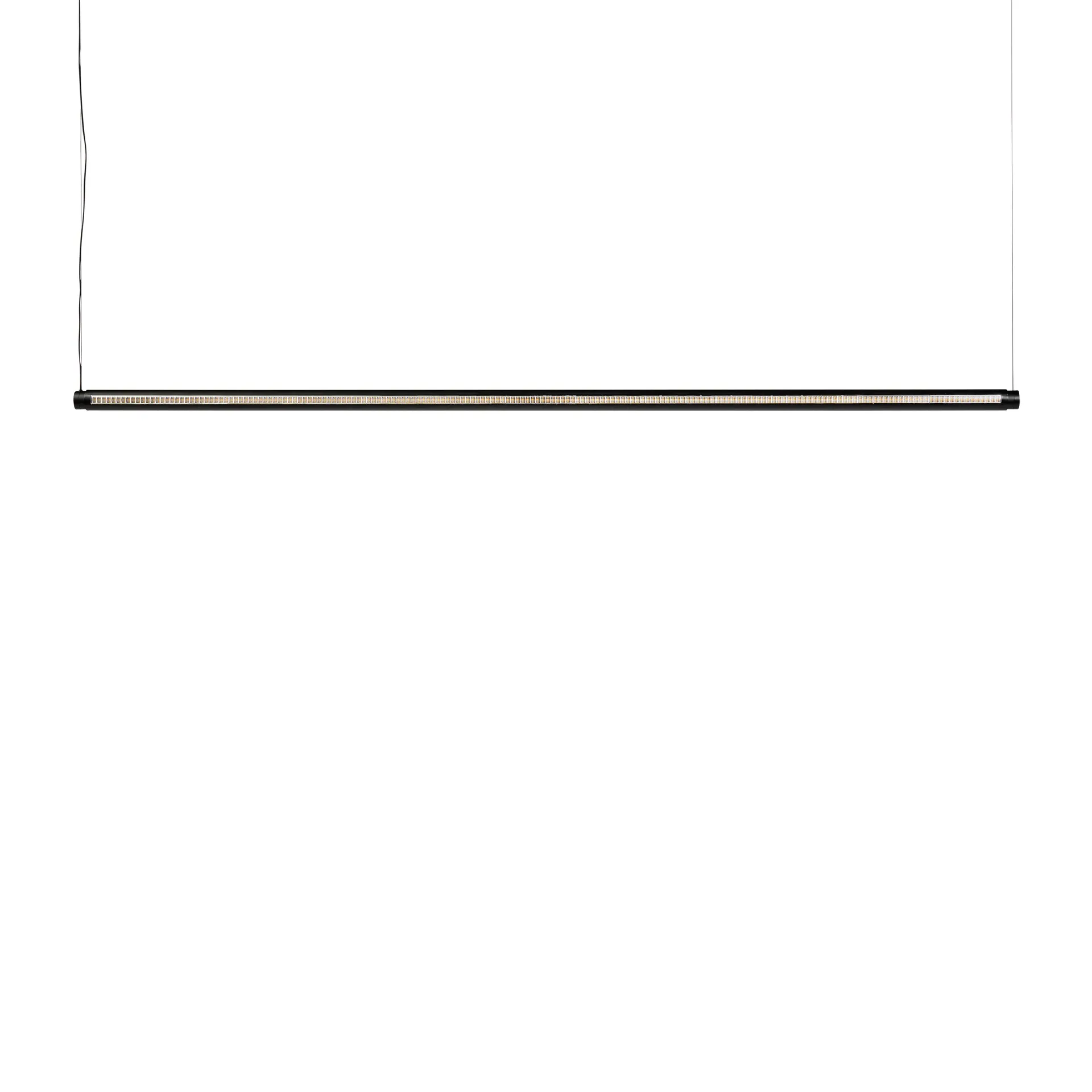 Factor Linear Suspension Pendelleuchte 1500 Directional, Soft black HAY