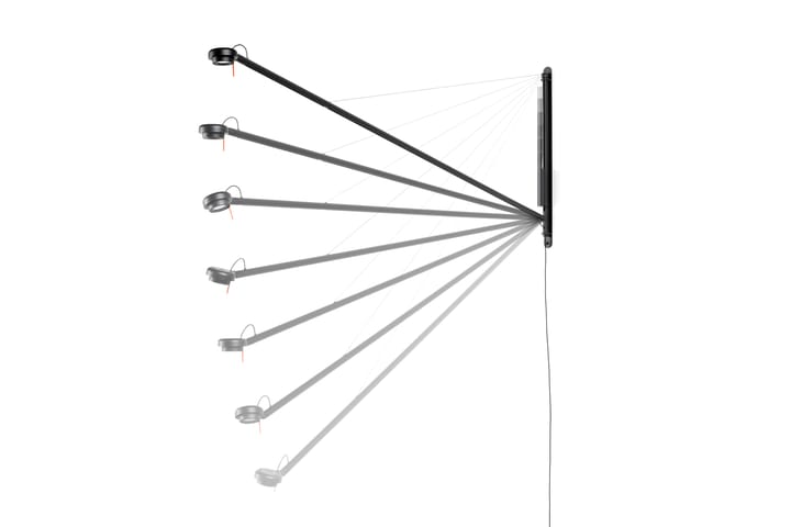 Fifty-Fifty Wandleuchte, Soft black HAY