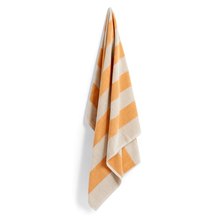 Frotté Stripe Badehandtuch 100 x 150cm - Warm yellow - HAY