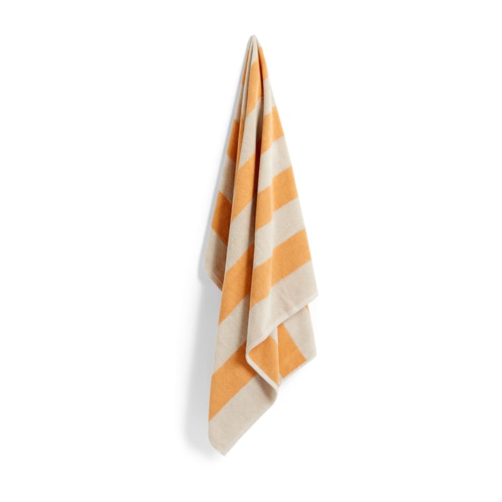Frotté Stripe Badetuch 100 x 150 cm - Warm yellow - HAY