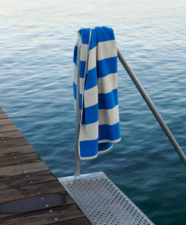 Frotté Stripe Handtuch 50 x 100cm - Blue - HAY