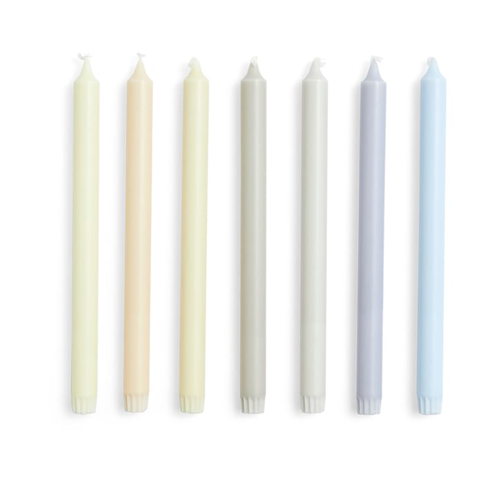 Gradient Candle Kerze 7er Pack - Neutrals - HAY