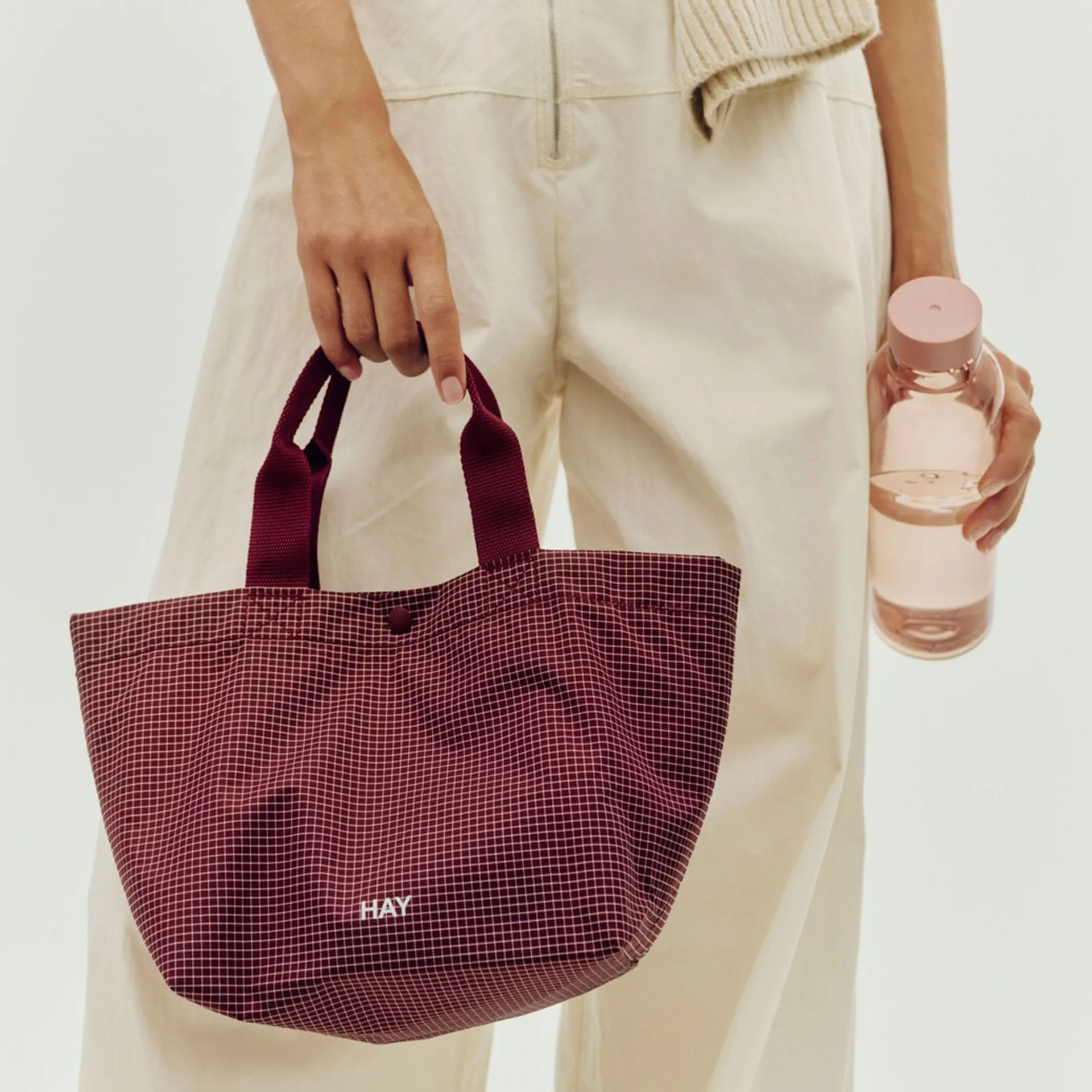 Grid Everyday Bag Tasche, Burgundy, mini HAY