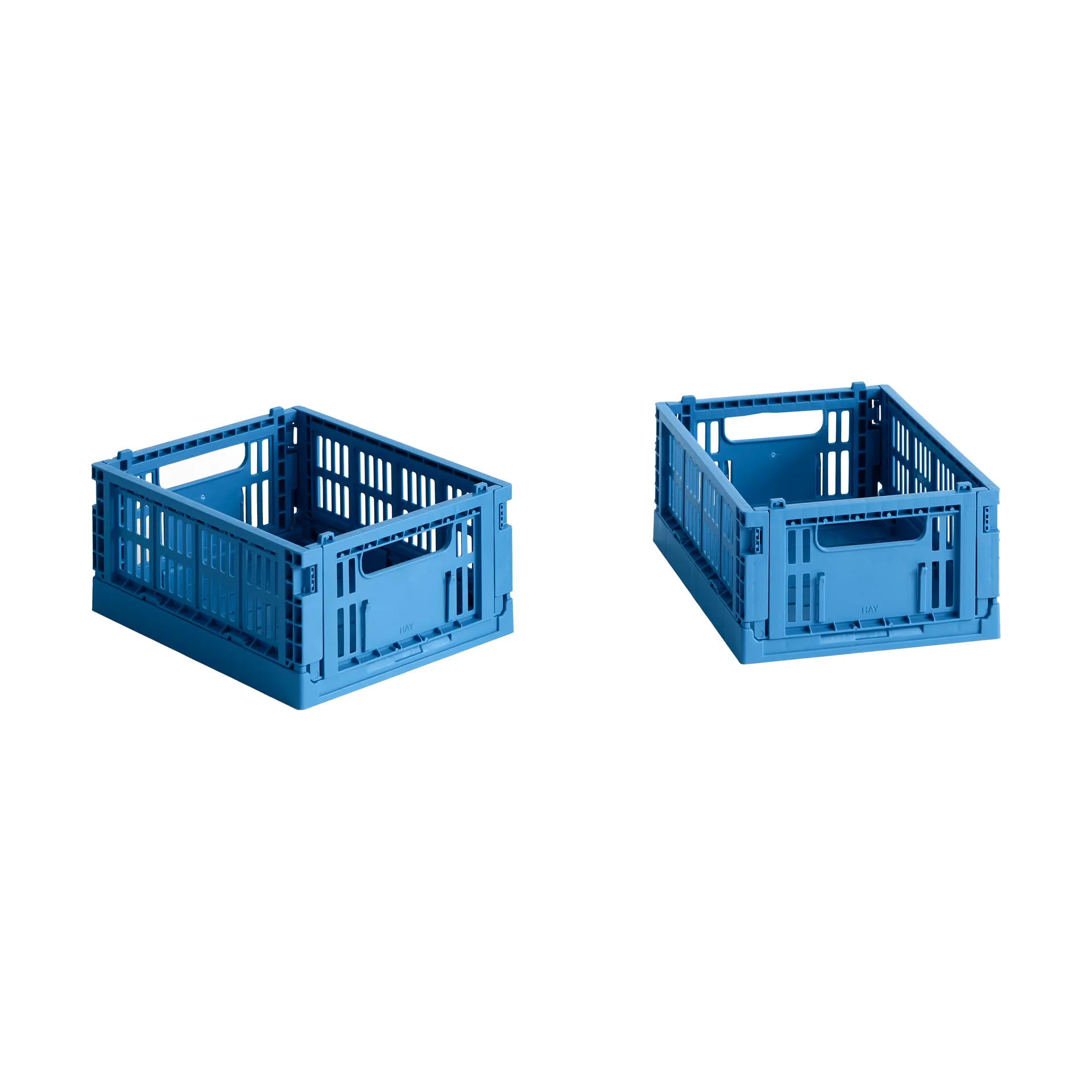HAY Colour Crate Mini 2er-Pack 13x17 cm, Electric blue HAY