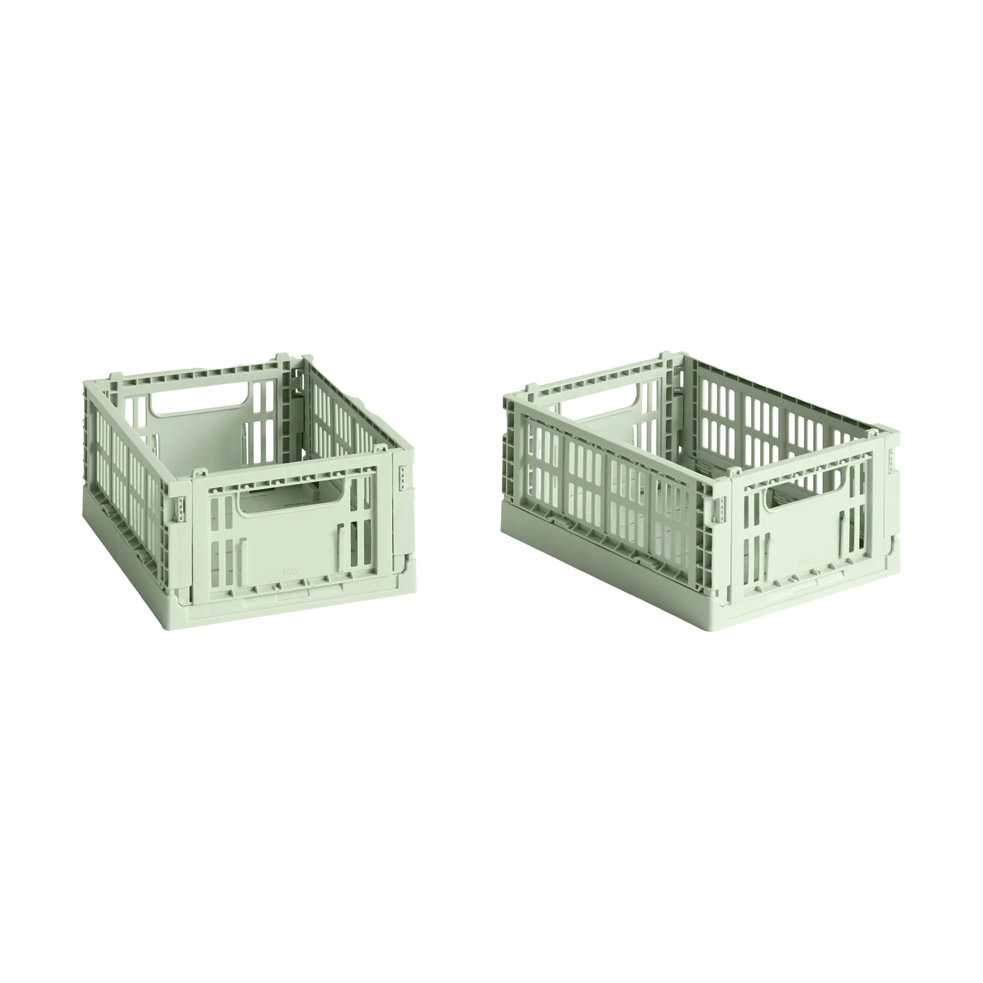 HAY Colour Crate Mini 2er-Pack 13x17 cm, Mint HAY