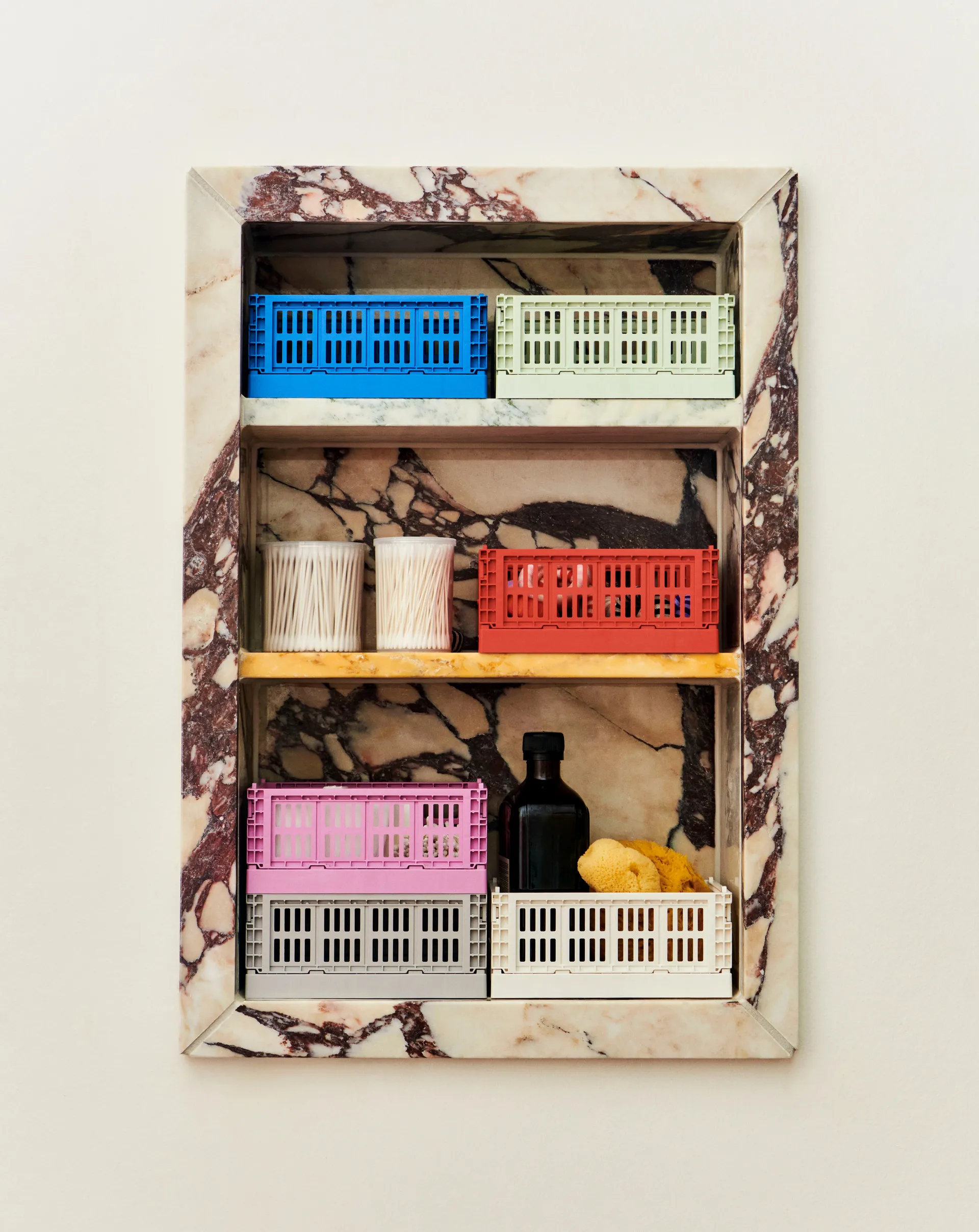 HAY Colour Crate Mini 2er-Pack 13x17 cm, Mint HAY