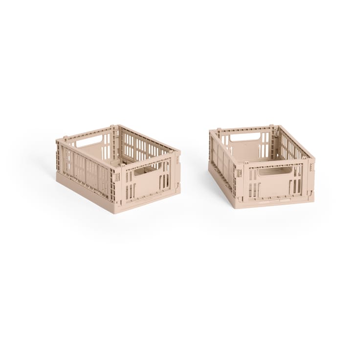 HAY Colour Crate Mini 2er-Pack 13x17 cm - Powder - HAY