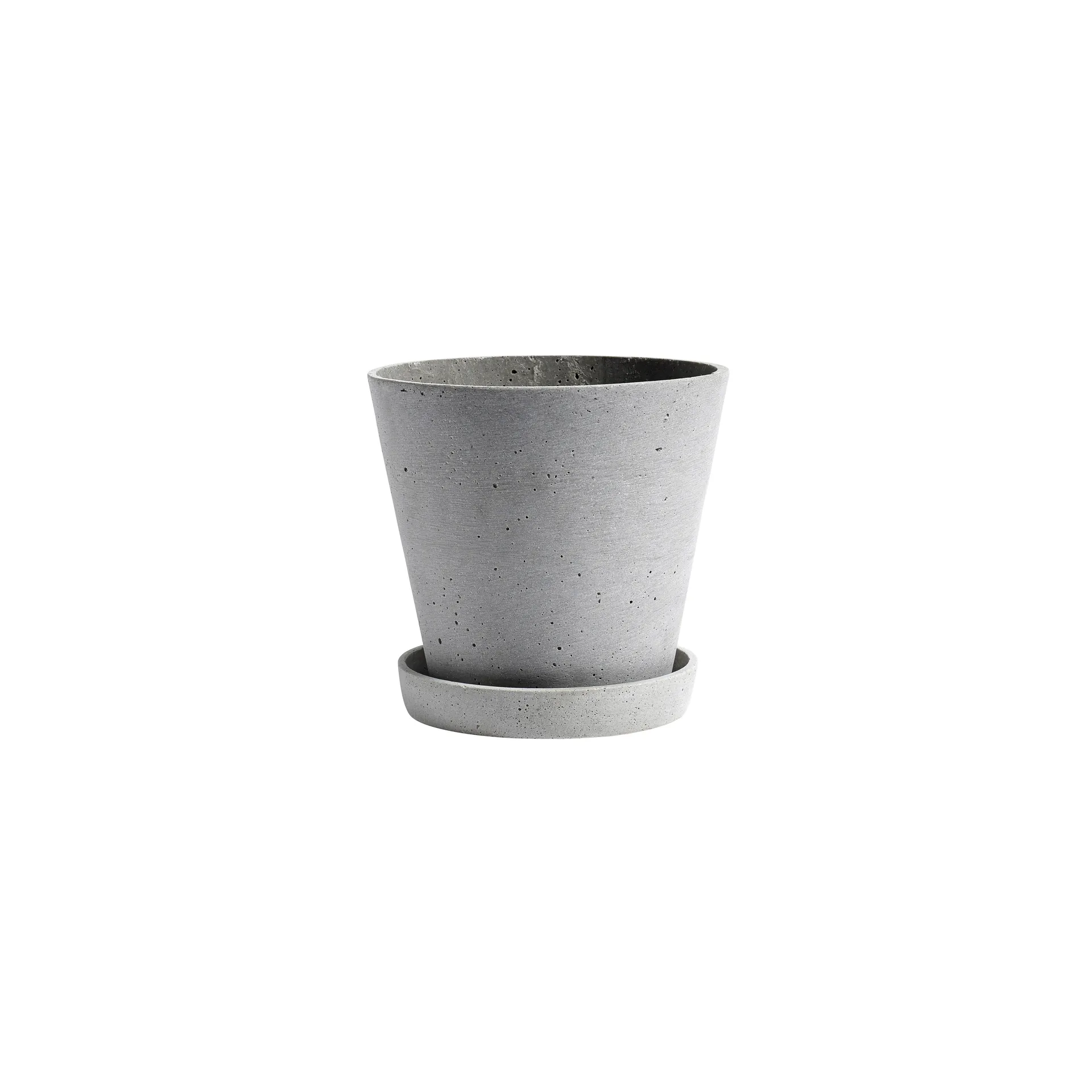 HAY Flowerpot with saucer Blumentopf S Ø11 cm, Grau HAY