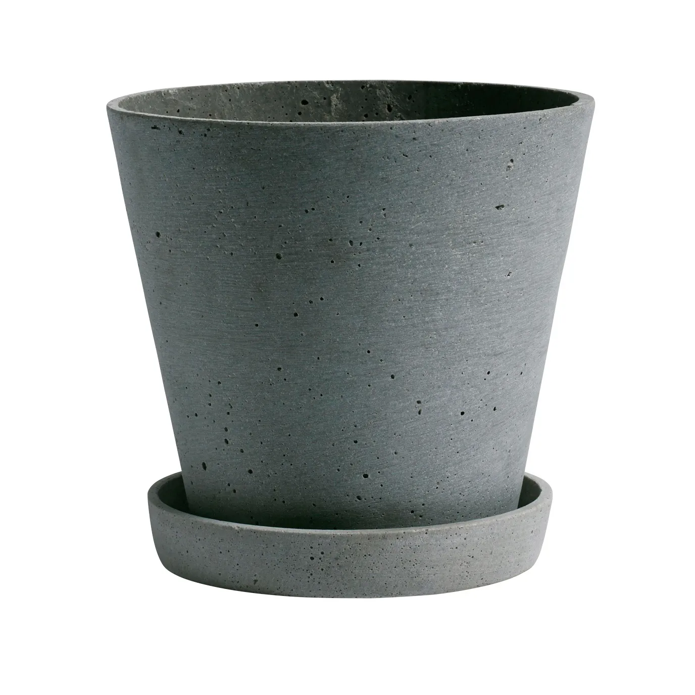 HAY Flowerpot with saucer Blumentopf XXXL Ø34 cm, Grün HAY