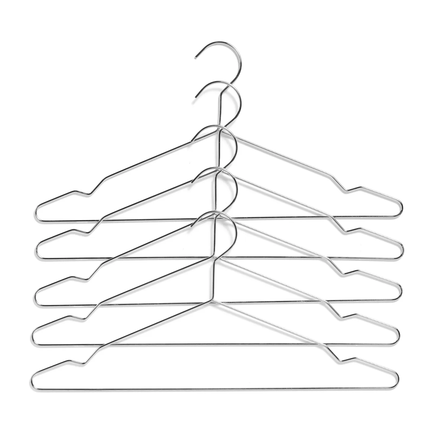 HAY Kleiderbügel 5er-Pack, Silber HAY
