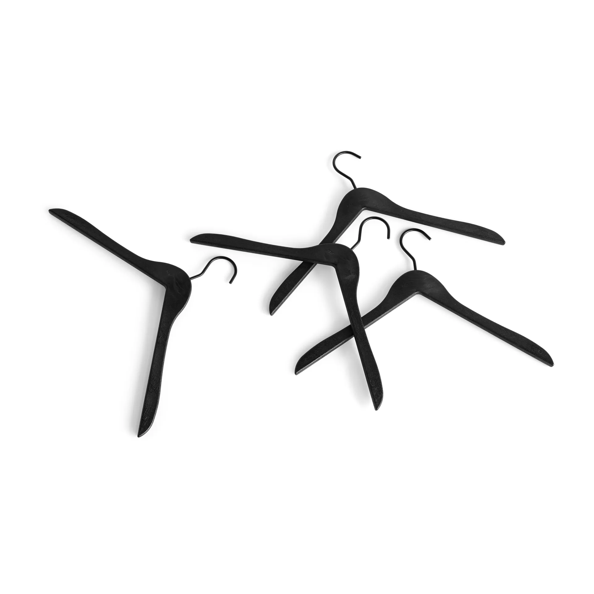 HAY Kleiderhaken 4er Pack, Black HAY