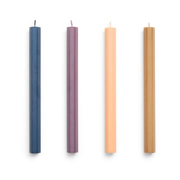 Hexagon Candle Kerzen Mix 4er-Pack - Dark - HAY