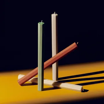 Hexagon Candle Kerzen-Mix 4er-Pack - Forest - HAY