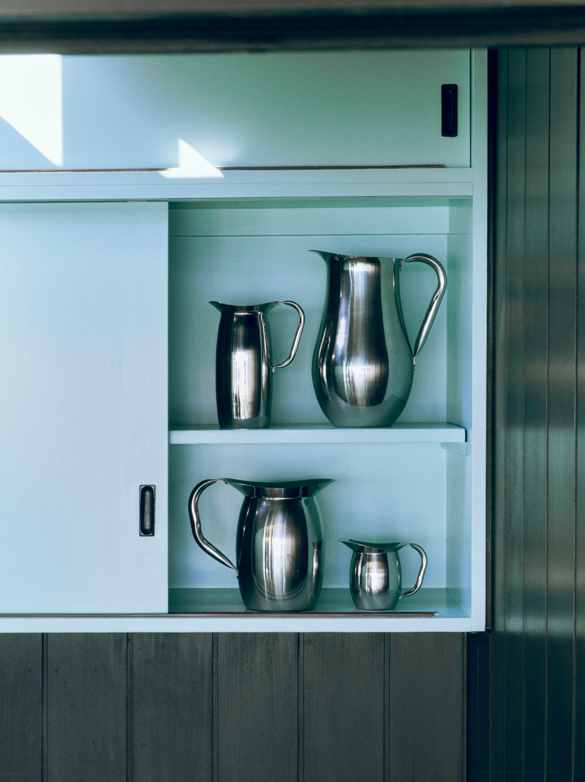Indian Steel Pitcher Kanne, Tall 0,9 L HAY