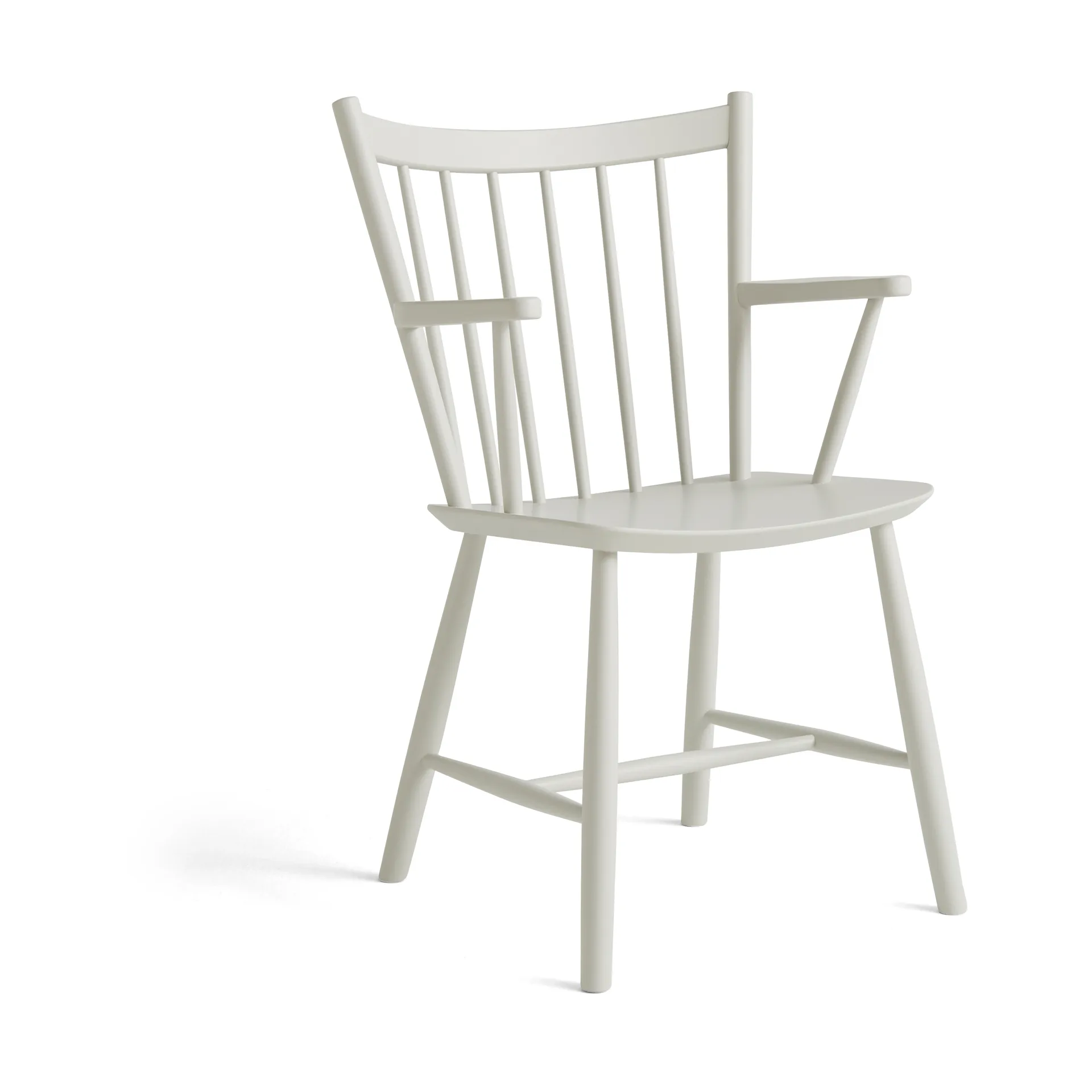 J42 Armlehnstuhl, Warm grey lackierte Buche HAY