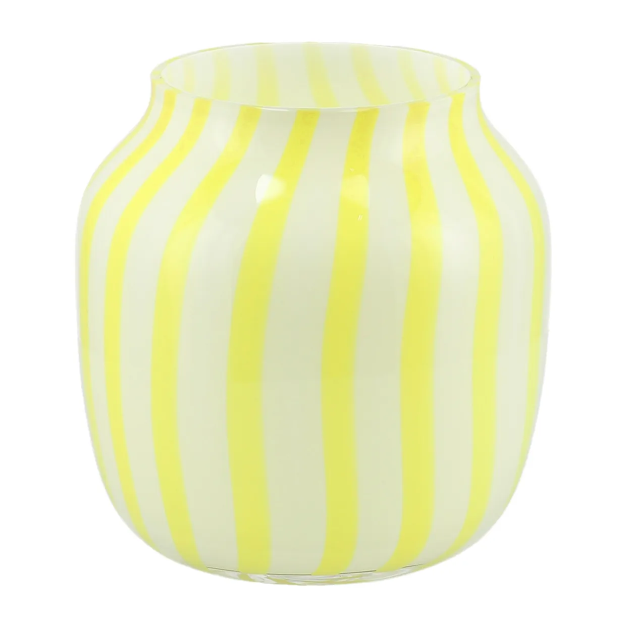 Juice Wide Vase 22cm, Yellow HAY