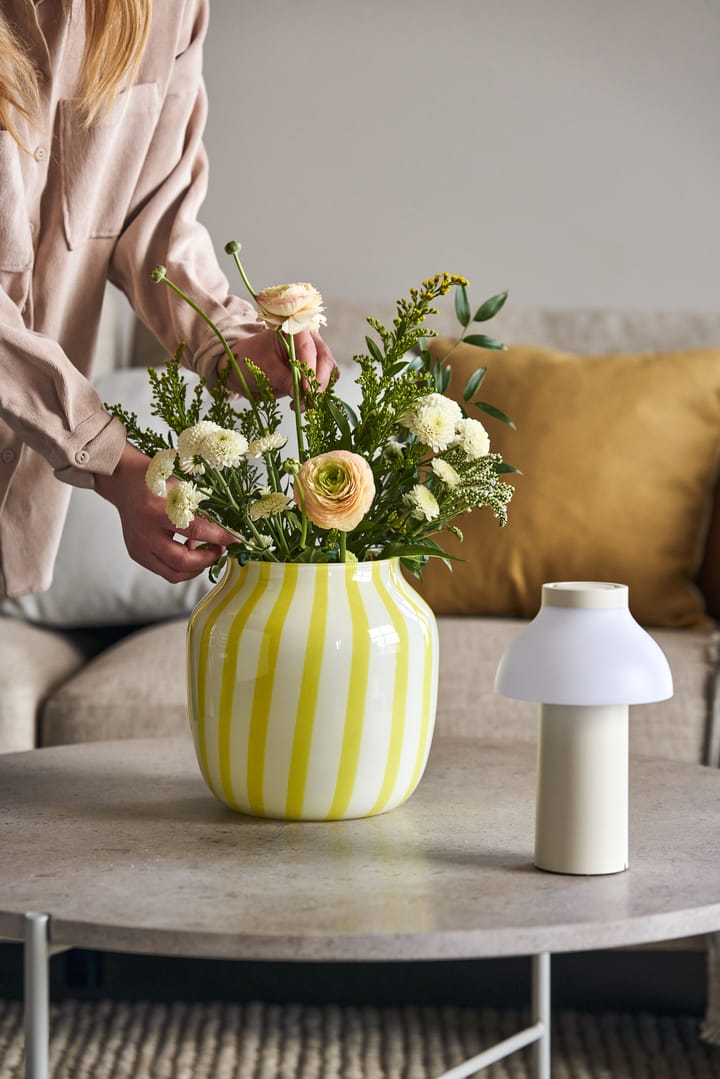 Juice Wide Vase 22cm - Yellow - HAY